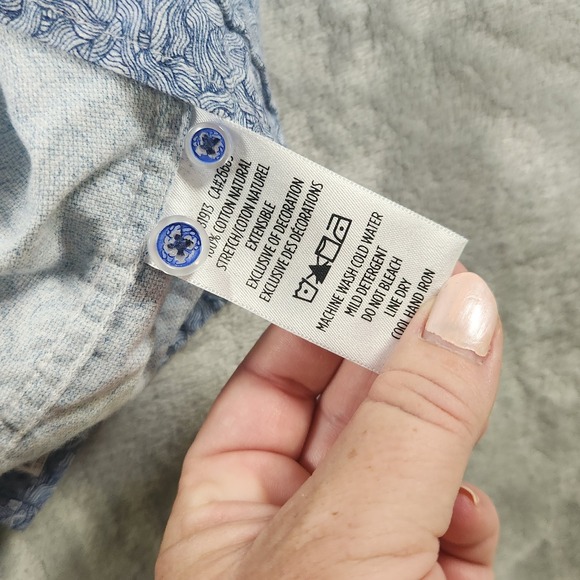 Robert Graham Long Sleeve Shirt‎ SOLIS XL Navy Blue Abstract Weave Pattern - Picture 9 of 9